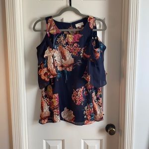 Cold Shoulder UMGEE Floral Top
